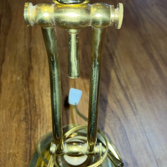 Vintage ￼Brass Bankers Desk Lamp Adjustable Arm Lighting Mid-century/ Modern - Picture 10 of 10